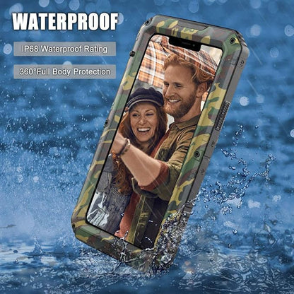 Mitywah Waterproof Case for iPhone 11 Pro, Heavy Duty Military Grade Shockproof Cover Built-in Screen Protection, Rugged Thick Full Body Protect Metal Case for iPhone 11 Pro, Camouflage