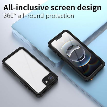 for iPhone 17E/16E Case Waterproof - Built-in Privacy Screen Protector & HD Screen Protector [IP68 Underwater] Shockproof Dustproof Full Body Protection iPhone 17E/16E Phone Case Black