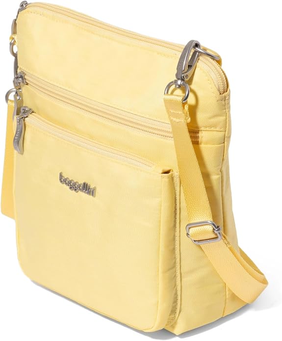 Baggallini Modern Pocket Crossbody Bag for Women, 8.5"x8.5" Handbag Purse with RFID, Lightweight Water-Resistant