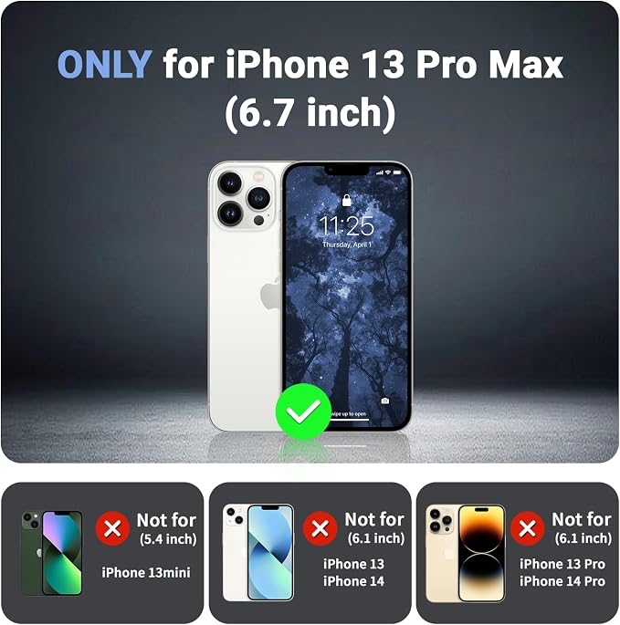 jaroco Magnetic for iPhone 13 Pro Max Case, [Compatible with MagSafe][Military Grade Drop Protection][Heavy Duty Protection][Non-Slip][Shockproof] 2-Layer Durable Bumper Phone Case 6.7''-Blue Purple