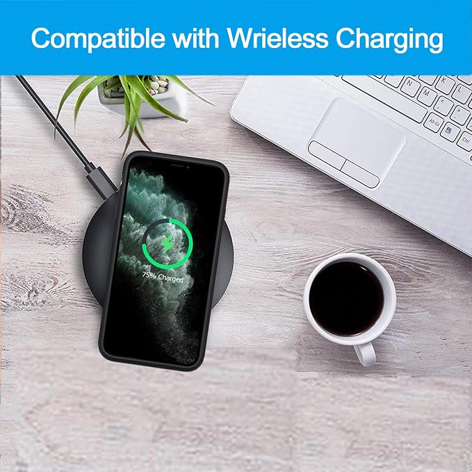 Battery Case for iPhone 11 Pro, Upgraded 10000mAh Battery Pack Rechargeable Charger Case with Carplay Wireless Charging Compatible with iPhone 11 Pro (5.8 inch) External Charging Clip(Black)