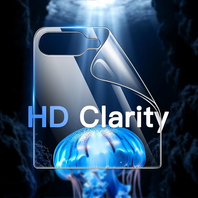 JETech Front Screen Protector for Samsung Galaxy Z Flip 7, 3-Pack | Full-Coverage PET Film, HD Clear, Case-Friendly Design