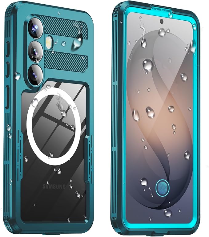 for Samsung Galaxy S26+ Plus Waterproof Case, [Fit for Magsafe] [IP68 Water Proof] [Built-in Screen Protector], Magnetic Heavy Duty Military Grade Rugged Phone Case for S 26+ Plus 6.7", Teal