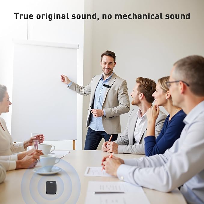 ZOWEETEK Voice Amplifier with Wireless Lavalier Lapel Microphone for Teachers,2025 New Personal Microphone System,Portable Speaker Clip On Microphone,Mini Voice Amplifier for Speech, Meeting,Yoga