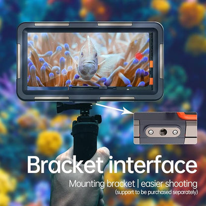 𝟐𝟎𝟐5 Underwater Snorkeling Diving Phone Case for Phone 16/15/14/13/12/11 Pro Max/XR/XS/X Galaxy S8/S9/S10.[50ft/15m] Professional Scuba Dive Waterproof Case Underwater Photo Video Blue