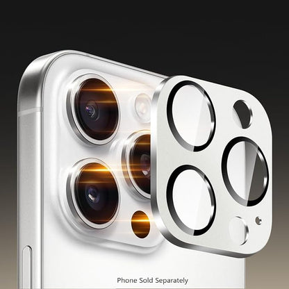 SAHARA - Ultra-Strong Camera Lens Protector for iPhone 16 Pro/16 Pro Max (2-Pack), White Titanium, (ZD00162)