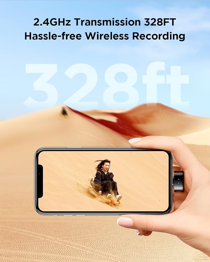 BOYA Magic-02 Wireless Lavalier Microphone, 30Hrs Battery,328FT Los Range,Safety Track&Limiter,4-in1 Mini Lapel Wireless Mic for Android iPhone Camera Laptop PC, Ai Noise Reduction for TikTok YouTube