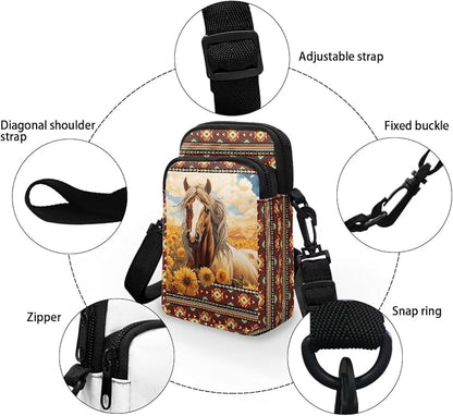 DISNIMO Small Crossbody Bags for Women Trendy Cross Body Cell Phone Shoulder Bags Purses with Adjustable Strap