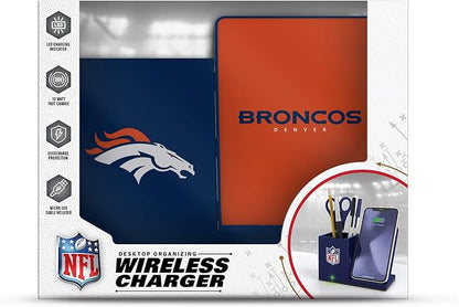 SOAR NFL Unisex Wireless Charging Stand and Desktop Organizer
