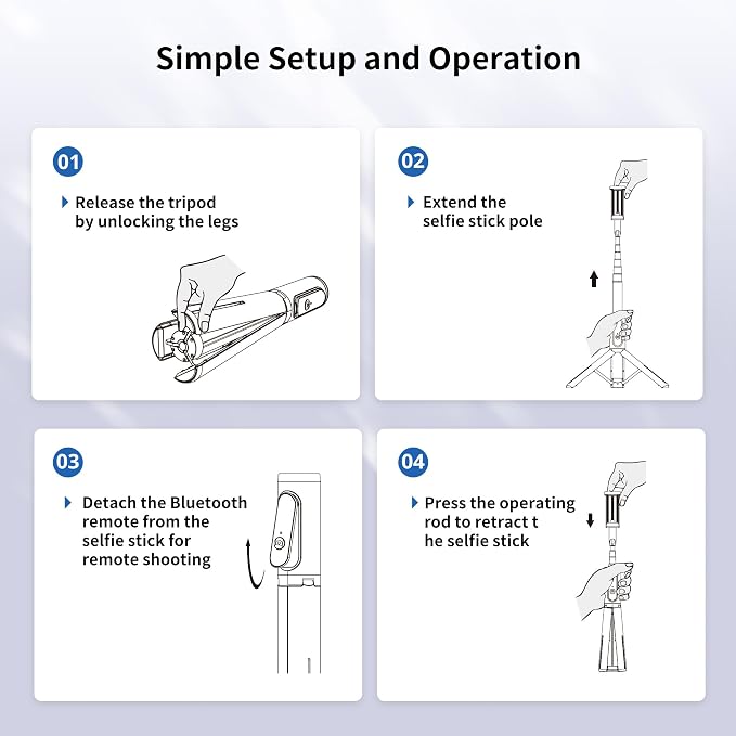 ATUMTEK Selfie Stick Tripod, 3-in-1 Extendable Aluminum Phone Tripod with Detachable Bluetooth Remote, Compatible with iPhone 17/16/15/14/13/12/11/11 Pro/XS Max/XR and Samsung Smartphones, Red