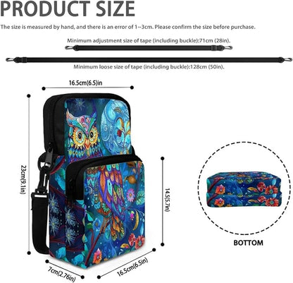 Men's Crossbody Bag, Small Cell Phone Wallet, Women's Shoulder Handbag, Travel Gym Bag