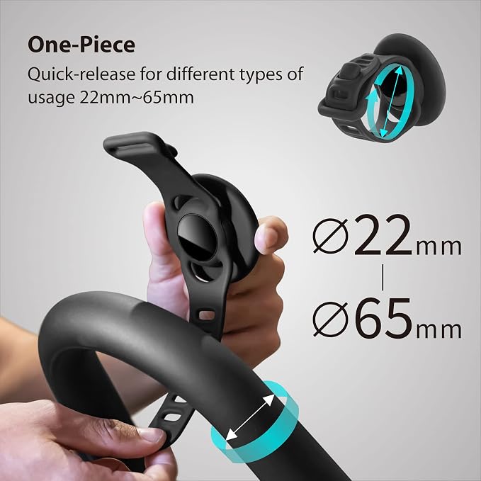 BONE Magnetic Fitness Phone Mount, MagSafe Phone Holder for Workout & Gym, Scratch-Free Silicone Strap with Anti-Slip Design, Universal Sport Phone Carrier for Most Smartphones (with Magnetic Sticker)