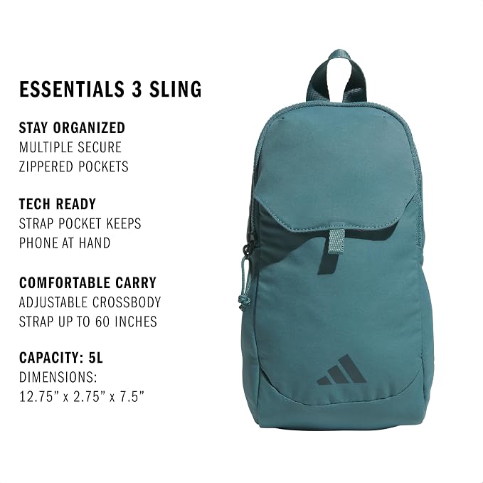 adidas Essentials Crossbody – Athletic Sling Bag with Phone Pocket