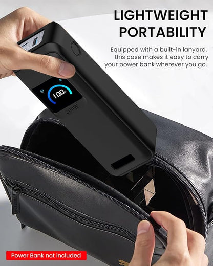Silicone Case for Anker Prime Power Bank 300W 26,250mAh,Full-Body Protective Cover for Anker Prime Power Bank 300W,Precise Port Cutouts (Case Only) Black