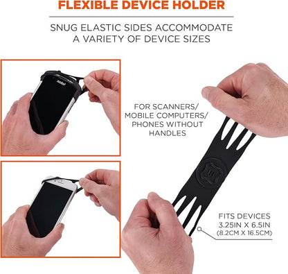 Ergodyne Squids 5545 Armband, Wristband Scanner Mount, Adjustable to Fit Phones, Scanners, Mobile Computers, PDA