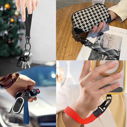 Stretchy Wristlet Keychain, Wrist Lanyard Strap Key Chain Holder to Hold Keys Wallet Phone ID Badge for Men Women