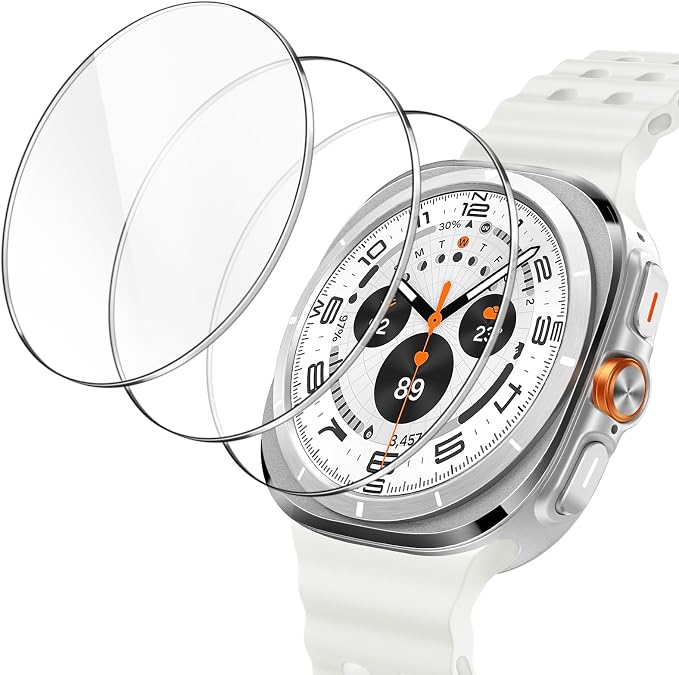 JETech Screen Protector for Galaxy Watch Ultra/6 Classic 47mm, 3-Pack | Tempered Glass Protection, HD Clear, Anti-Scratch Design
