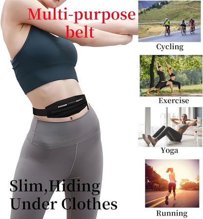 Running belts for women & Men,Slim running belt, Running belt for phone,phone pouch belt for walking,working,Travel Money Belt Running Gear Accessories Fits ALL Phones (Grey)