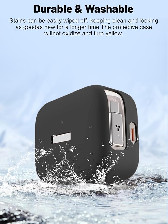Silicone Protective Case for TORRAS FlexLine 67W Charger, Full-Body Protective Cover with Precise Cutouts, Shockproof Dustproof Charging Block Protector Sleeve & Scratch-Resistant Sleeve (Black)