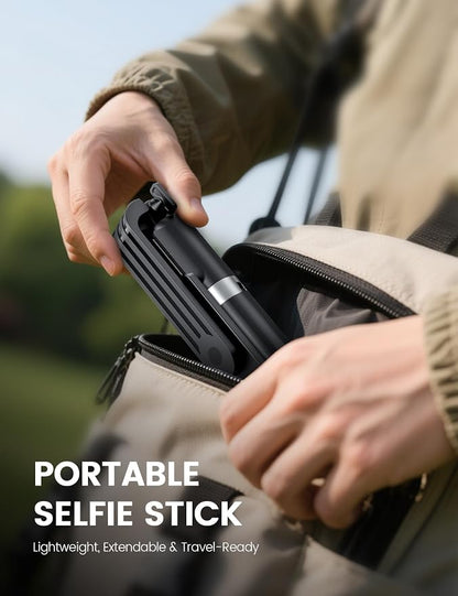 Selfie Stick Tripod with Remote, Extendable 360° Rotatable Selfie Stick, 41.7" Phone Tripod Stand for Cell Phone Filming Compatible with iPhone Samsung Android Smartphone Gopro