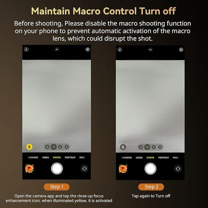 SMALLRIG 75mm HD Master Macro Lens, T-Mount Lens for iPhone, for Samsung, for Huawei, for Xiaomi, Macro Photography Phone Camera Lens Attachment - 4588