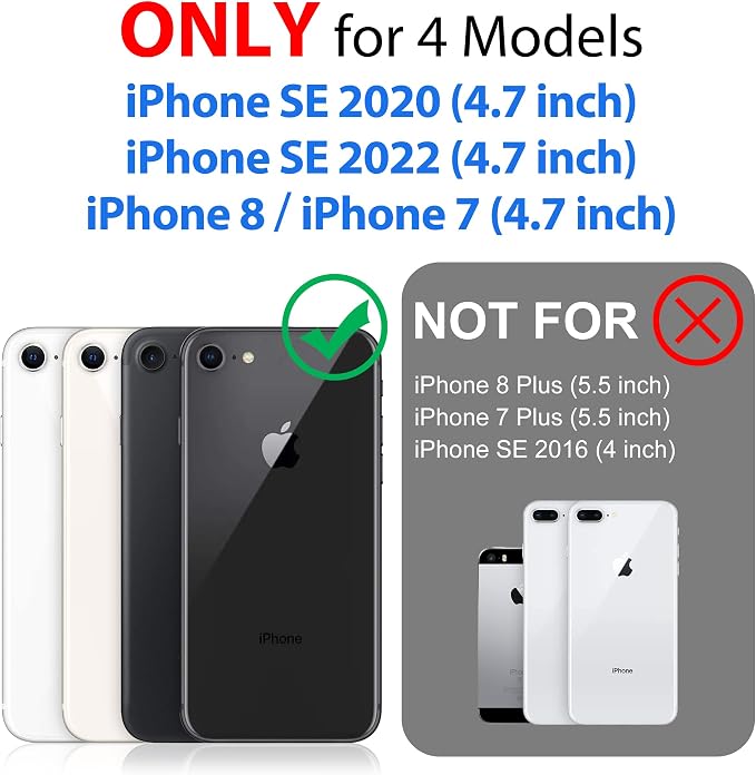 SPORTLINK Waterproof Case for iPhone SE 3rd 2022/iPhone SE 2nd 2020/iPhone 7/8 - Full Body Shockproof Dustproof Phone Screen Protector Rugged Waterproof Case for iPhone SE3/SE2/7/8 Clear