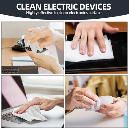Technical Prep Pads Cleaning Wipes - 99.9% Electronic Cleaning Wipes, Multi-Purpose Non Woven Handy Wipes Cleaning Sheets for Surfaces, Printer, Industrial, Thermal Paste Remover (40PCS, 5"×6")