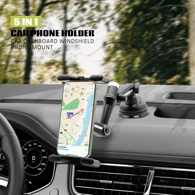 Car Phone Mount for Samsung Galaxy Z Fold 6 5 4 3 2, Gravity Auto-Clamping Cell Phone Holder for Car Air Vent, Thick Case Friendly Wide Screen Mount for iPad mini, Google Pixel Fold, iPhone