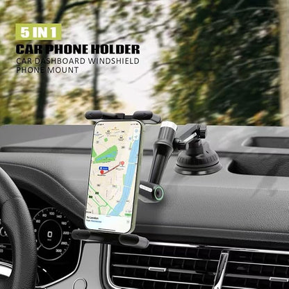 Car Phone Mount for Samsung Galaxy Z Fold 6 5 4 3 2, Gravity Auto-Clamping Cell Phone Holder for Car Air Vent, Thick Case Friendly Wide Screen Mount for iPad mini, Google Pixel Fold, iPhone