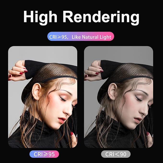 ULANZI VL66 RGB Adjustable Rechargeable 2500-6500K - Mini Video Portable Light on Camera, 2000mAh CRI95+ Dimmable, Ultra Bright Photo and Video Lighting, LED Fill Lamp for DSLR Camcorder Action Camera