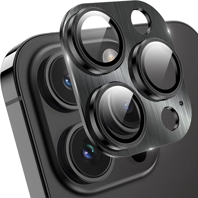 YWXTW Tempered Glass Camera Lens Protector for iPhone 14 Pro Max, 3D Full Coverage Protection, Night Circle Technology, Stronger Adsorption