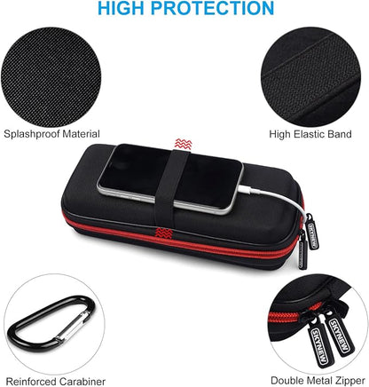 Hard Travel Case Fit for RAVPower 26800/20100/20000mAh, Anker Power Core 26800mAh/PowerCore +26800mAh, Dulla M50000 Power Bank 12000mAh, ROMOSS 30000mAh, Lab599 Tx500 Radio by SKYNEW (Large Black)