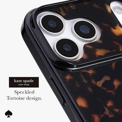 kate spade new york iPhone 17 Pro Case - Compatible with MagSafe - Designer Phone Case - Tortoise