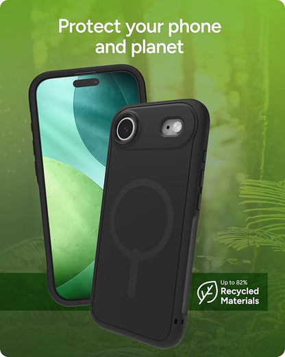 ZAGG Sedona Snap Case for iPhone Air - Flood Black, Drop Protection (13ft/4m), Graphene-Reinforced Multi-Layer Protection, MagSafe Phone Case with Impact-Absorbing Bumpers, Slim & Lightweight