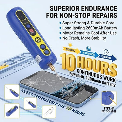 Electric Glue Removal Tool, IR13 Mobile Phone LCD Screen Hard Glue Remover 4 Levels Adjustable Electric Glue Removal Tool, Dry Glue for Mobile Phones Degumming