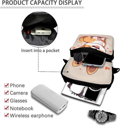 Men's Crossbody Bag, Small Cell Phone Wallet, Women's Shoulder Handbag, Travel Gym Bag