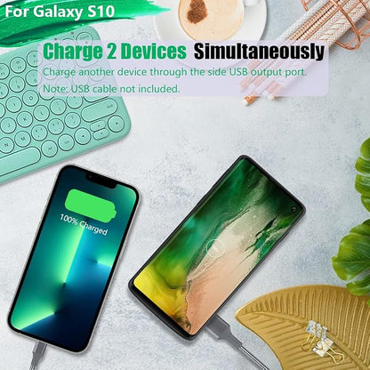 Battery Case for Samsung Galaxy S10, 6000mAh Rechargeable Extended Battery Charging Charger Case, Adds 150% Extra Juice, NOT for S10 5G (6.1 Inches) Black