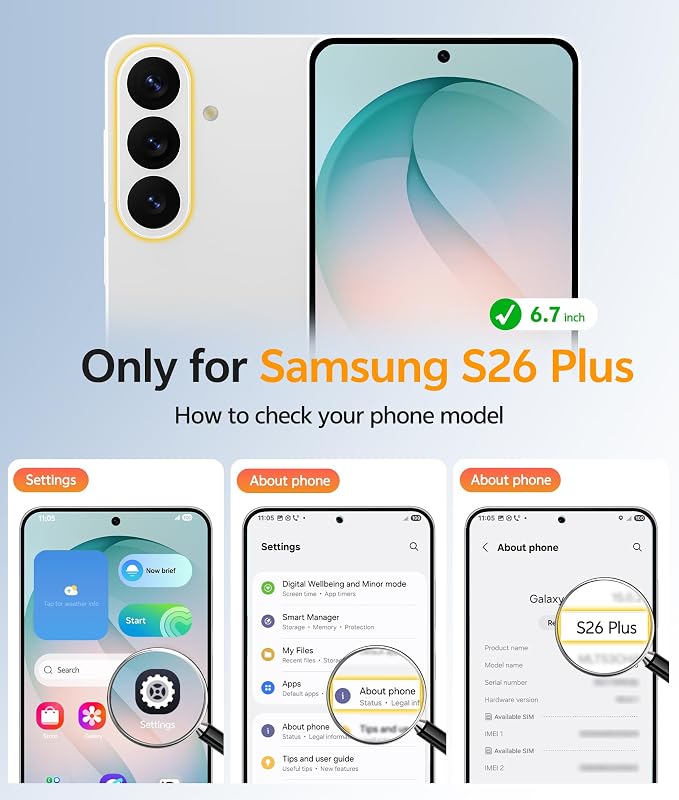 FNTCASE for Samsung Galaxy S26+ Plus Case: [Fit for Magsafe] [Full Camera Protection + Screen Protector] Translucent Matte Military Grade - Shockproof Protective Phone Cover for S26 Plus - Sage Green