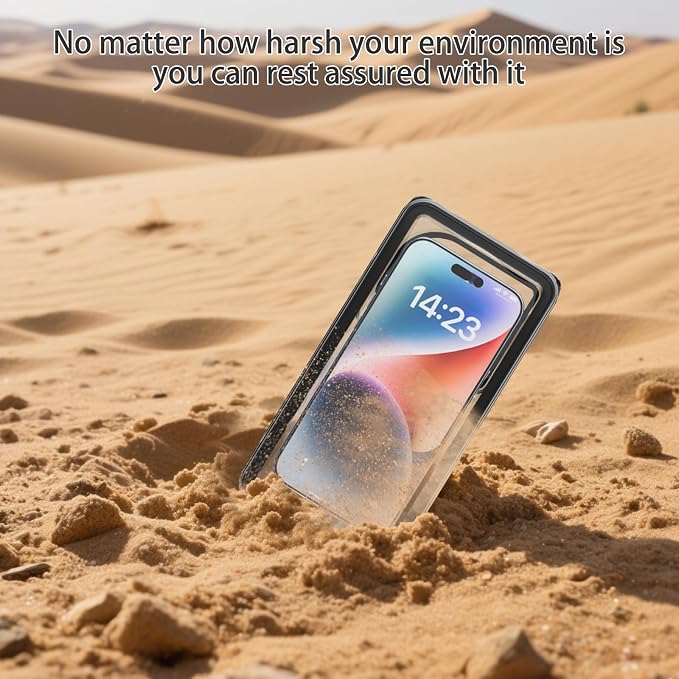 Cruise Essentials Waterproof Phone Case for Shower Underwater Protect Bag Wet Touch/Floating Snorkeling/Heavy Duty Hard Phone Case with Lanyard Compatible with iPhone 17 Pro Max/16/15/14, Galaxy S25