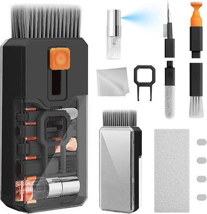 Ordilend 10-in-1 Keyboard Cleaner and Laptop Cleaning Kit - Professional Computer Screen-Safe Tools for MacBook and Electronics - Portable Brush Set for Gamers and Remote Professionals