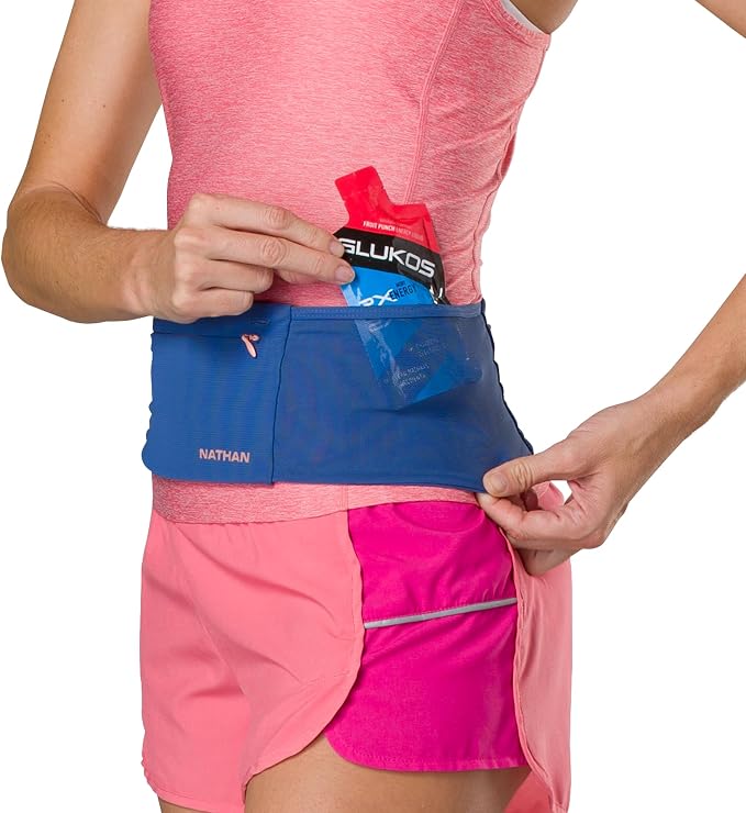 Nathan Zipster Max Running Belt, Running Belts for Women and Men, Bounce-Free Waist Pack with Extra Large Zipper Pocket, Smartphone Storage, Walking, Gym, Hiking