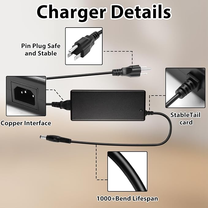 36V 3.5A Adapter Compatible with NordicTrack Commercial S22i Elliptical Studio Cycle NTEX02422 22" Fitness Bike IN3603500 418190 NTEX02117NB NTEX02117 Power Supply for Nordic Track Bike