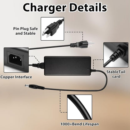 36V 3.5A Adapter Compatible with NordicTrack Commercial S22i Elliptical Studio Cycle NTEX02422 22" Fitness Bike IN3603500 418190 NTEX02117NB NTEX02117 Power Supply for Nordic Track Bike