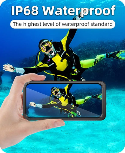 WIFORT for iPhone 11 Pro Waterproof Case - [Certified Water Proof & Military Protection] with [Built-in Screen Protector], Full Body Shockproof Phone Case Cover for iPhone 11 Pro 5.8" - Black