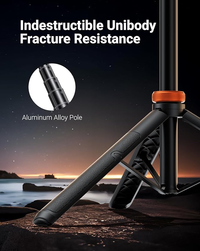 EUCOS 63" Magsafe Tripod, Tripod for iPhone & Magnetic Selfie Stick Tripod with Remote, Strong Magnetic Phone Holder for Magsafe, Extendable Phone Tripod Stand for iPhone/Android