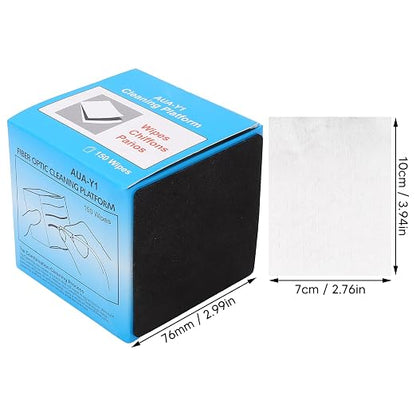 Fiber Optic Wipes Fiber Optic Cleaner, 150Pcs Fiber Optic Cleaning Wipes Fiber Optic Cleaner Lint Cloth Dispenser Dust Fiber Optic Connector Wipe