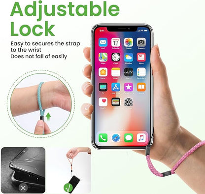 FrgKbTm Hand Wrist Strap Lanyard, Adjustable Nylon Colorful for Mobile Phone, Camara, USB Flash Drive, ID Name Tag Badge