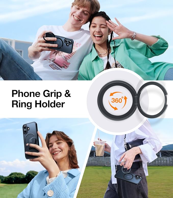 TORRAS Ostand 10,000mAh QI2 Magnetic Battery Pack with Stand & Magnetic Case — Buy Together to Save 15%