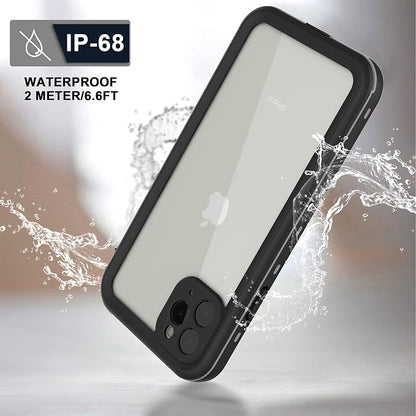 for iPhone 11 Pro Max Waterproof case 6.5'', Rugged Case with Screen Protector, Shockproof Full-Body Dustproof Case for iPhone 11 Pro Max 6.5‘’ (Grey)