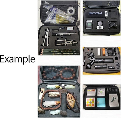 Electronics Organizer Travel Case,DIY Sponge Protection Electronic Organizer Travel Carrying Case Tech Accessories Hard Case Tech Pouch for Mouse Projector Charger Phone Earphone Hard Disk